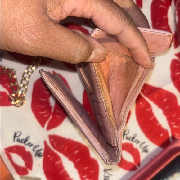 CHANEL Pink Mini Wallet with Gold Chain - Picture 8 of 12